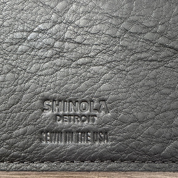 Shinola Detroit Black Leather Organizer 7inch - Picture 5 of 9